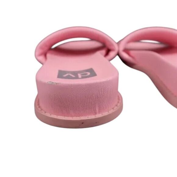 Dolce Vita Shoes Womens 9 Sandal Slides Fashion Pink Slip On Bandage Strap Flats - Picture 6 of 13